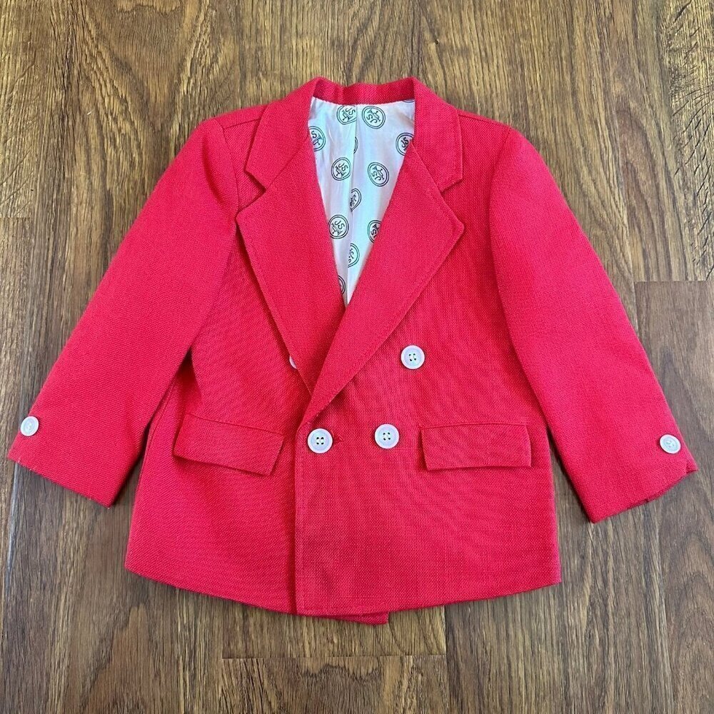 Vintage Jonathan Strong linen double breasted blazer